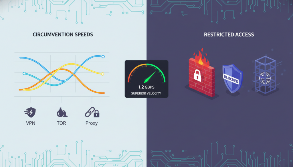 comparison of censorship circumvention tool speeds