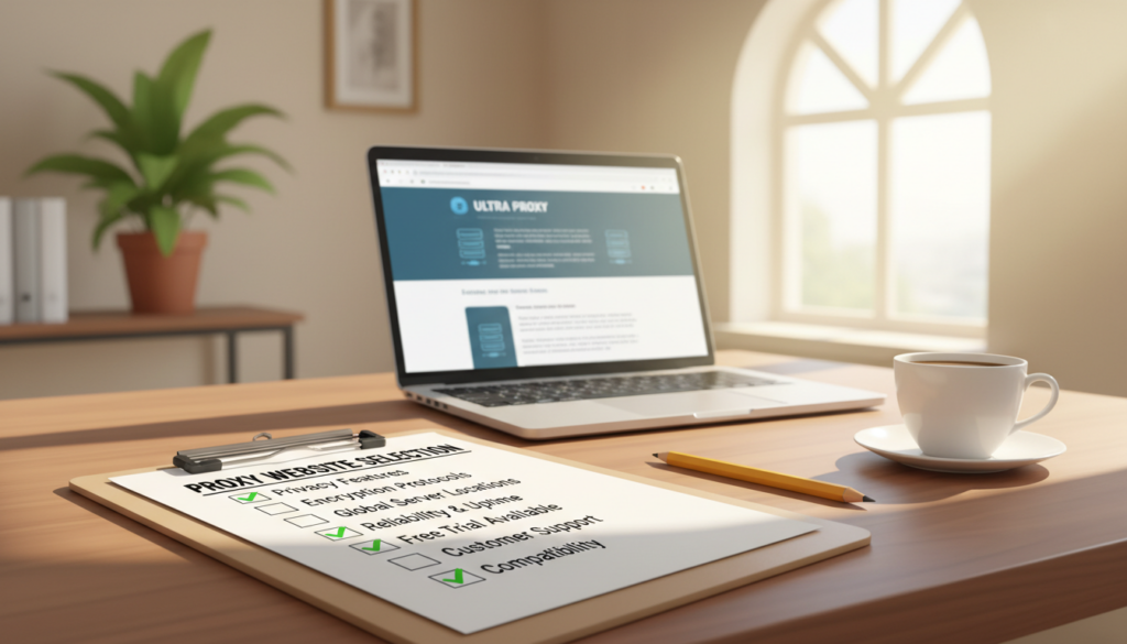 checklist for choosing a proxy website